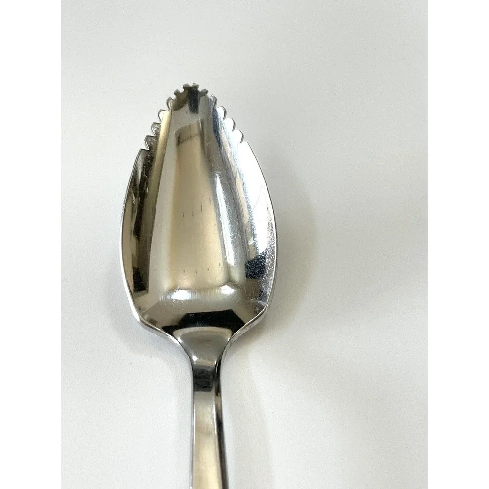 Oneida Community Stainless MCM Twin Star Atomic Serrated Grapefruit Spoon